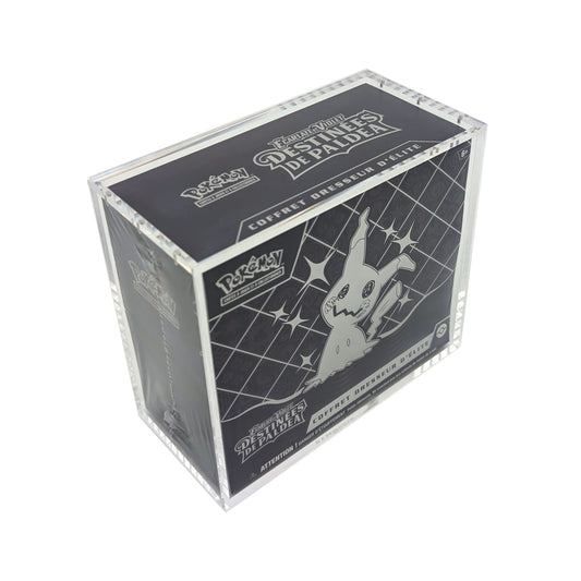 Protection acrylique pour ETB Pokemon ("basics by Gemshield")