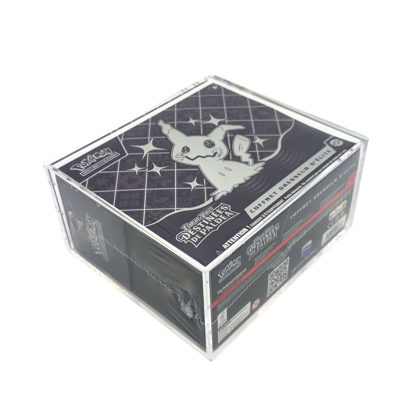 Protection acrylique pour ETB Pokemon ("basics by Gemshield")