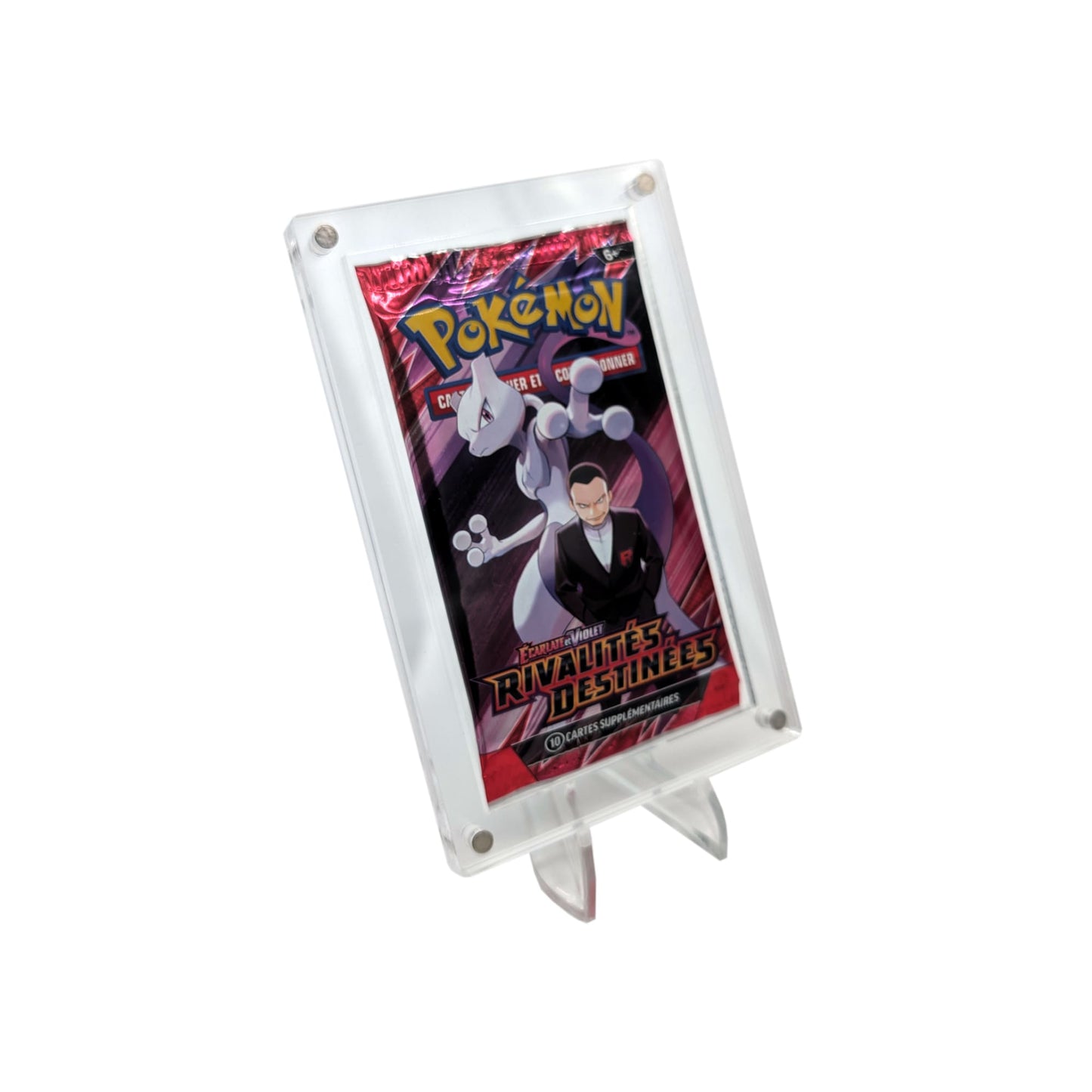 Présentoir acrylique premium pour 1 booster Pokémon (FR et US)