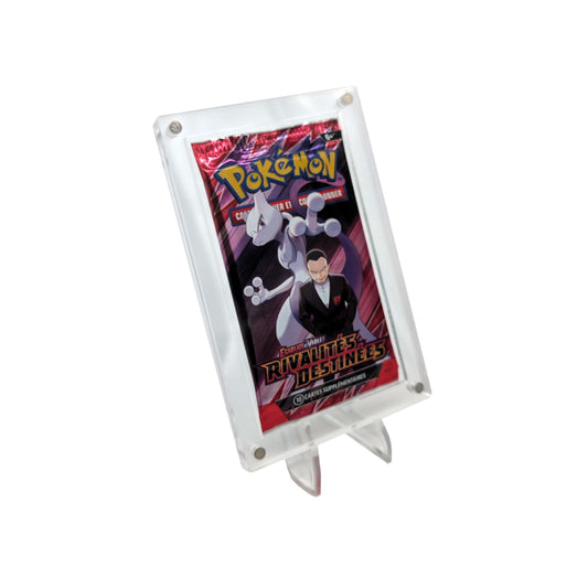 Présentoir acrylique premium pour 1 booster Pokémon (FR et US)