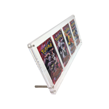 Présentoir acrylique premium pour 4 boosters Pokémon (FR et US)