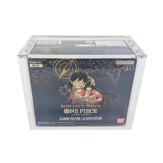 Protection acrylique pour display One Piece OP01 reprint et OP03 ("basics by Gemshield")
