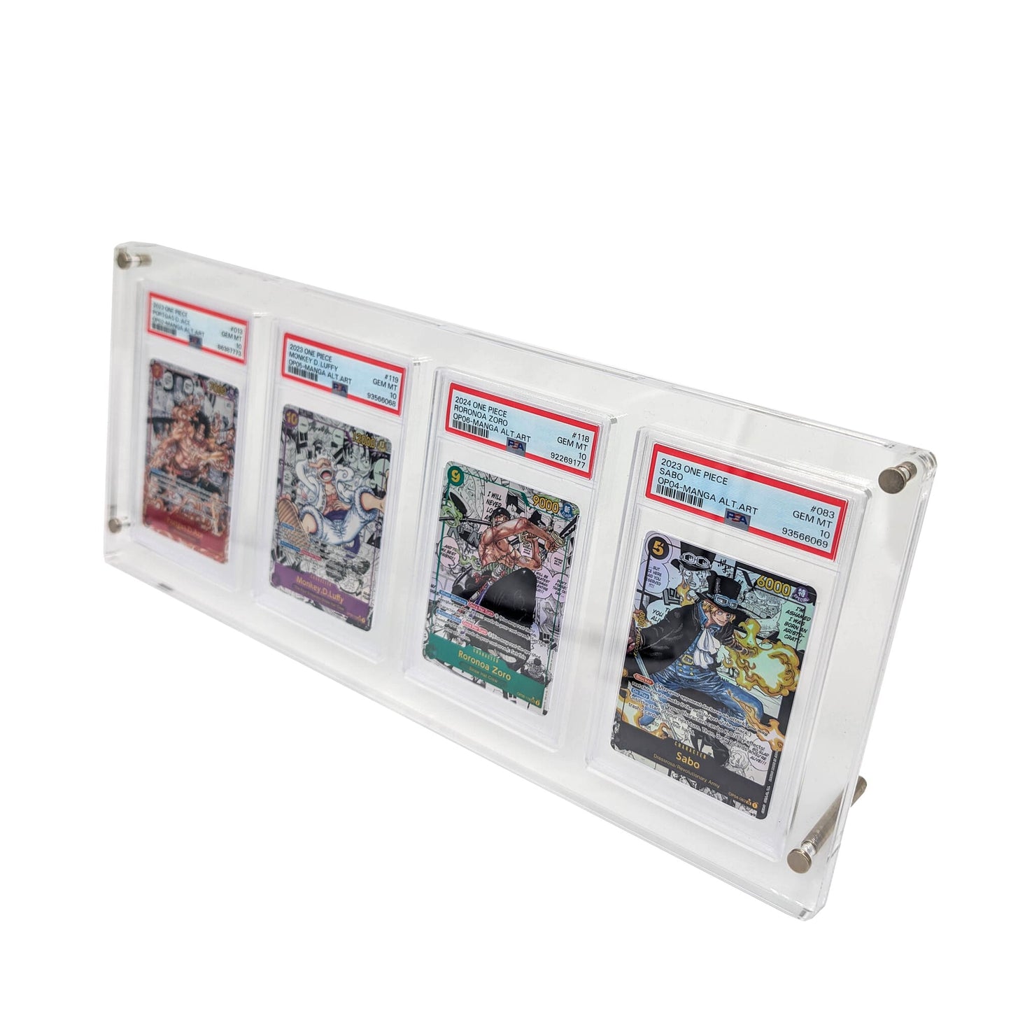 Présentoir acrylique pour cartes PSA X4 (compatible Collect Aura, CGC) (Copie)