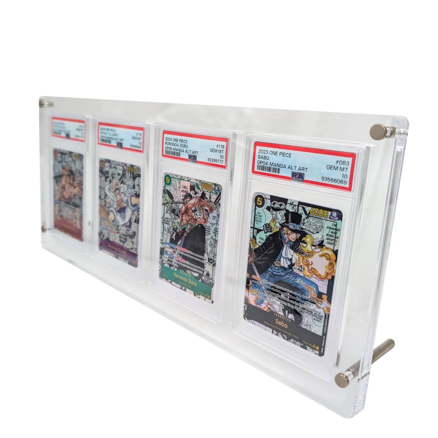 Présentoir acrylique pour cartes PSA X4 (compatible Collect Aura, CGC) (Copie)