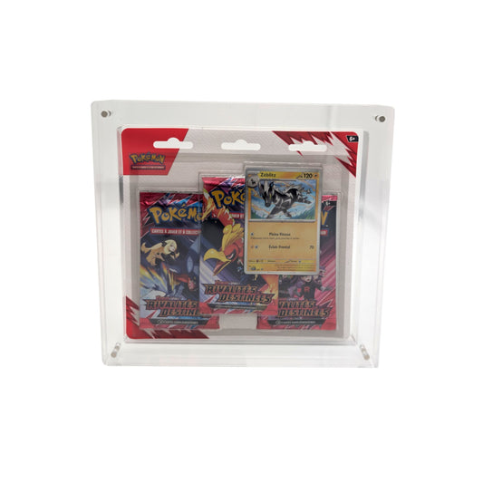 Présentoir acrylique premium pour Tripack cartonnés