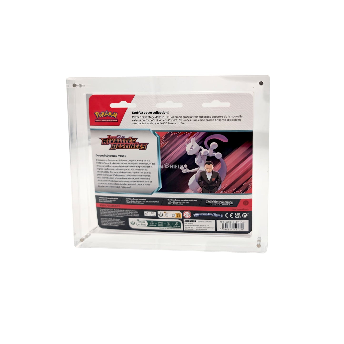 Présentoir acrylique premium pour Tripack cartonnés